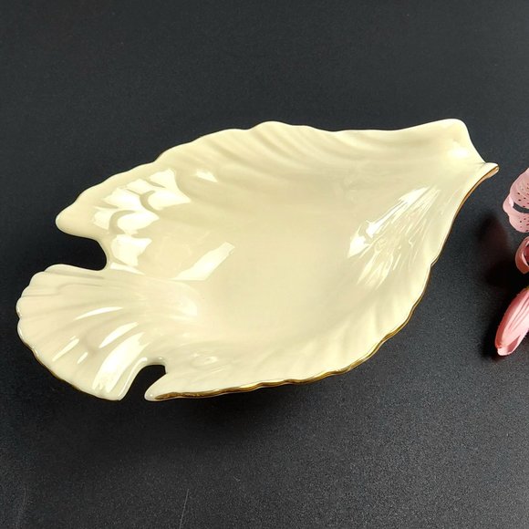 Vintage - Open Candy Dish Dove Collection (Gold) by LENOX - Made in USA - Picture 12 of 12
